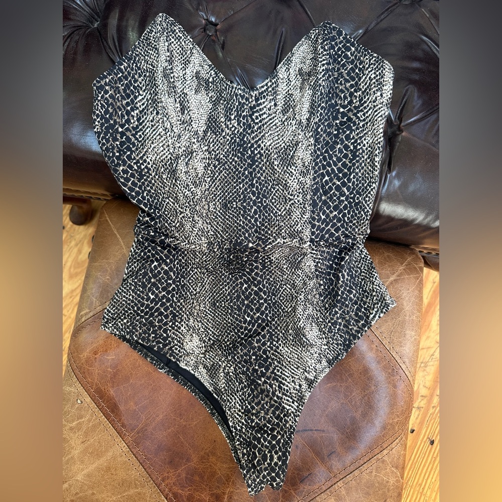 Fleur du Mal Black one piece swimsuit